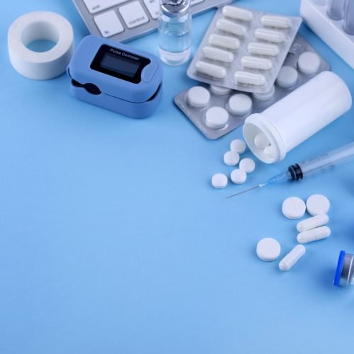 high-angle-medical-items-arrangement
